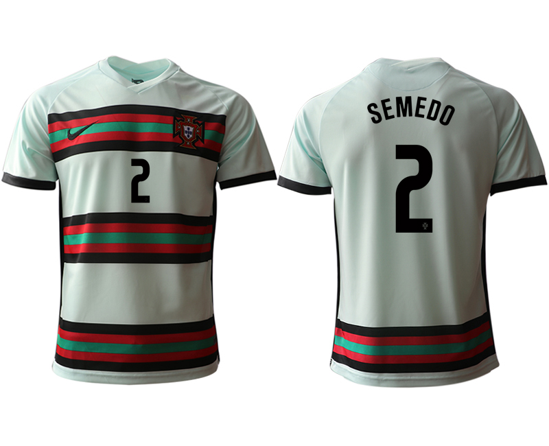 Men 2021 European Cup Portugal away aaa version grey #2 Soccer Jersey